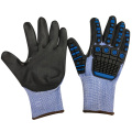 Gants NMSAFETY TPR anti-impact TPR sur les gants de sécurité en nylon nitrile